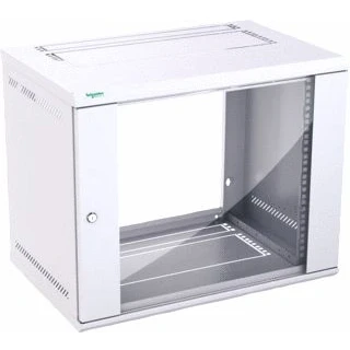 Afbeelding van Schneider electric kdbox wandkast 19 glazen deur 9u ral 7011 7035 bxhxd 600x485 1x400mm ip20 nsykdb9u4f