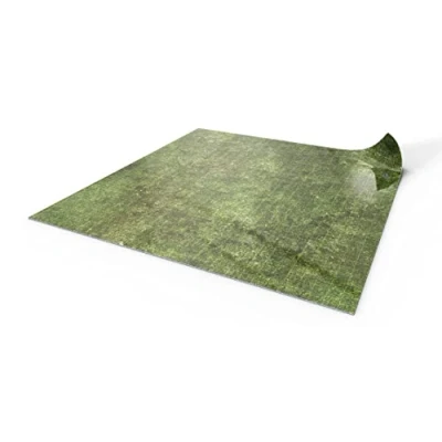 Afbeelding van PLAYMATS Droogwismat RPG 80x80cm met rooster droog afwisbare vechtmat voor rollenspellen, Dungeons en Dragons (D&amp;D), Pathfinder Gras (vierkant)