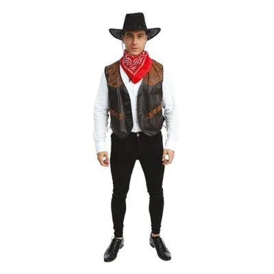 Afbeelding van P &#039;tit Clown 50670 vest zonder mouwen kunstleer bruin eenheidsmaat