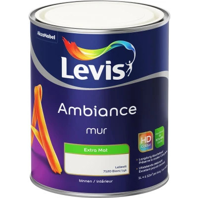 Afbeelding van Levis Ambiance Muurverf Extra Mat 1l Leliewit
