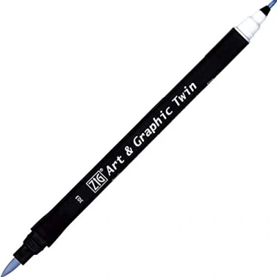 Afbeelding van ZIG Art &amp; Graphic Twin Tip brush marker Shadow Mauve