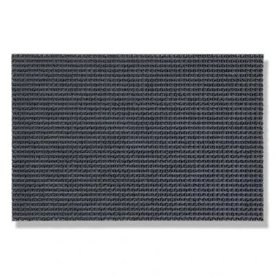 Afbeelding van Weerbestendige Deurmat tuin Grijs 40 x 60 cm Buitenmat tegen stof Makkelijk schoon te maken kunststof borstelharen 2 hoog