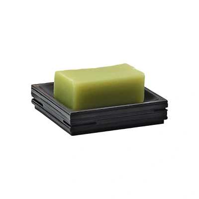 Afbeelding van Zeephouder Sapho Quadrotto Vrijstaand 11.7x2.7 cm Polyresin Zwart