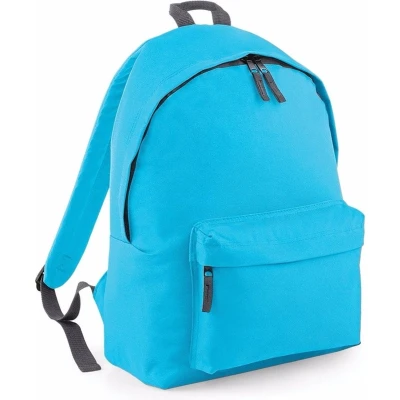 Afbeelding van Hippe rugtas met voorvak turquoise 18 liter