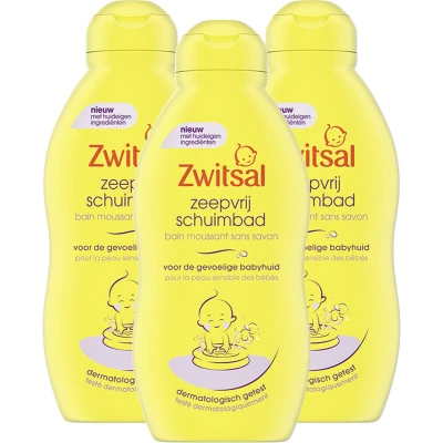 Afbeelding van Zwitsal Zeepvrij Schuimbad 3 x 200 ml