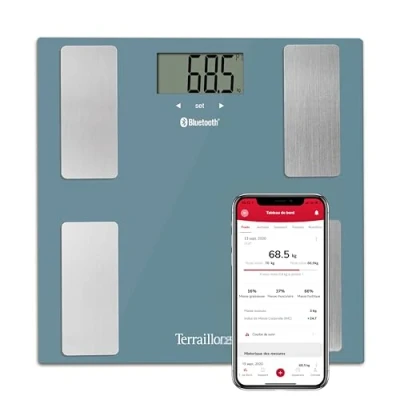 Afbeelding van Terraillon Smart Connect Blue Bluetooth lichaamsanalyse weegschaal