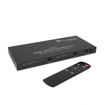 Afbeelding van FeinTech HDMI eARC Pass Switch 4x1, Zwart