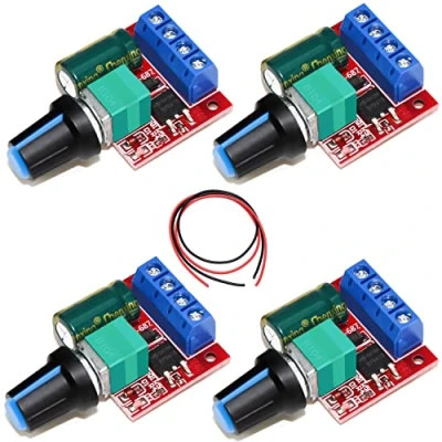 Afbeelding van Motorsnelheidsregelaar Snelheidsregelaar DC 6V 12V 24V 35V PWM regelaar 4skt Variabele spanningsregelaar Verstelbare driverschakelaar Led voltregelaar