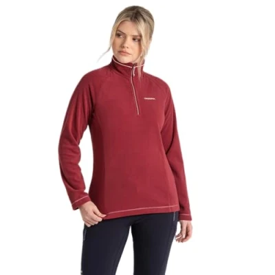 Afbeelding van Craghoppers Miska V Half Zip Womens Fleece Jas, Moerbei Jam, 36