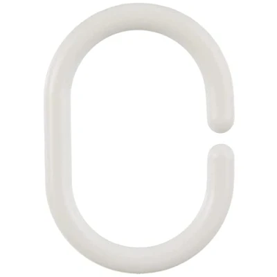 Afbeelding van Wenko Douchegordijnringen 4,5 X 3 Cm Wit 12 Stuks