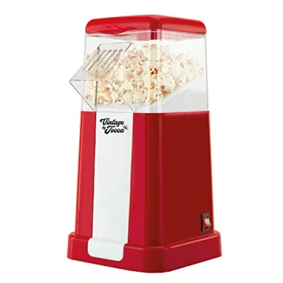 Afbeelding van Jocca Popcornmachine Popcornmaker Retro Popcorn Machine Rood / Wit 5617