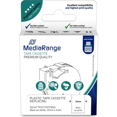 Afbeelding van MediaRange Plastic tape cassette, for label printers using Dymo 91221/
