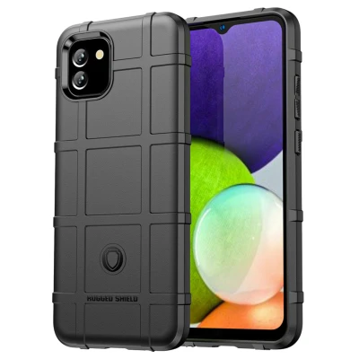 Afbeelding van Samsung Galaxy A03 Hoesje Siliconen en TPU (zacht) iMoshion Softcase/Backcover Zwart Telefoonhoesje Shockproof/Valbescherming