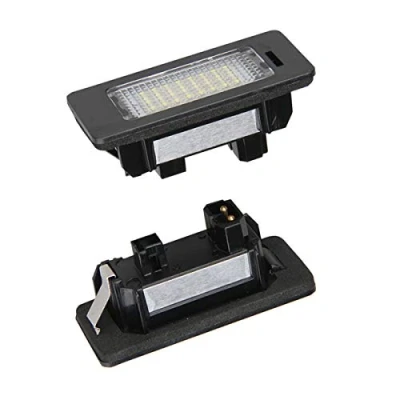Afbeelding van FOLGEMIR TOP LED kentekenplaatverlichting, kentekenplaatjes 6000K wit, CE, foutvrij voor E39 E60 E70 E90