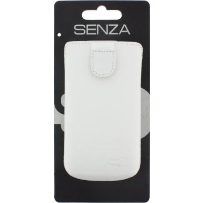 Afbeelding van Senza Leather Slide Case White Size M