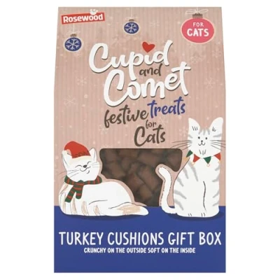 Afbeelding van Cupid &amp; Comet Xmas Turkey Cushion Gift Box