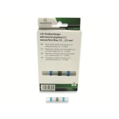 Afbeelding van Quadrios 2011C400 Stootverbinder 1.5 mm² 2.5 Volledig geïsoleerd Blauw 15 stuk(s)
