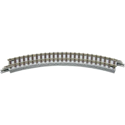 Afbeelding van Z Rokuhan rails (met ballastbed) 7297005 Gebogen 45 145 mm 4 stuk(s)