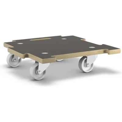 Afbeelding van WAGNER Plantentrolley MAXIGRIP 39 x 10 cm I transporthulp + containertrolley, binnen buiten FSC® gecertificeerd hout Draagvermogen 200 kg Made in Germany 20139301