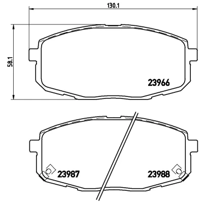 Afbeelding van Brembo Remblokset P 30 034
