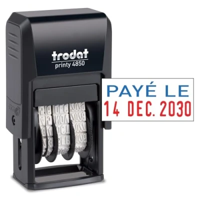 Afbeelding van Trodat Printy 4850/L2 Dater Zelfklevende stempel Betaald