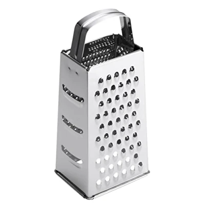 Afbeelding van Fiskars rasp, 4 zijdig, Roestvrij staal, Hoogte: 23 cm, Essential, Zilver, 1065589