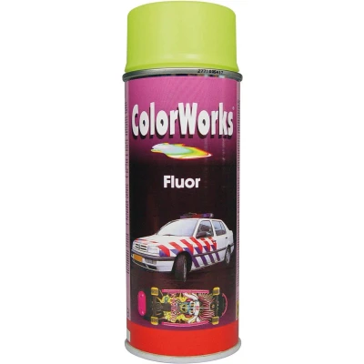 Afbeelding van Colorworks Spuitbus Fluor Yellow 400 ML
