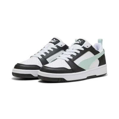 Afbeelding van PUMA Unisex Rebound V6 Low Sneaker, Zwart Peaceful Blauw Wit, 6.5 UK, Blue 40 EU