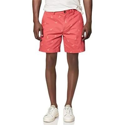 Afbeelding van Amazon Essentials Slim fit 9&quot; Print Korte Casual, Gewassen Rode Kreeft, W34&quot;