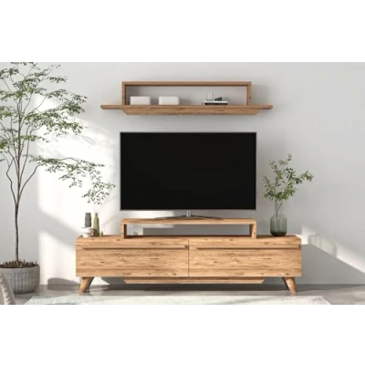 Afbeelding van TV meubel Symphony met wandplank Kalune Design