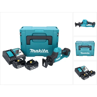 Afbeelding van Makita DJR 189 RMJ accu reciprozaag 18 V borstelloos + 2x 4.0 Ah lader Makpac