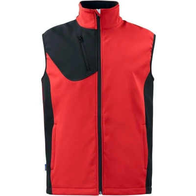 Afbeelding van ProJob 3702 SOFTSHELL BODYWARMER 643702 Rood