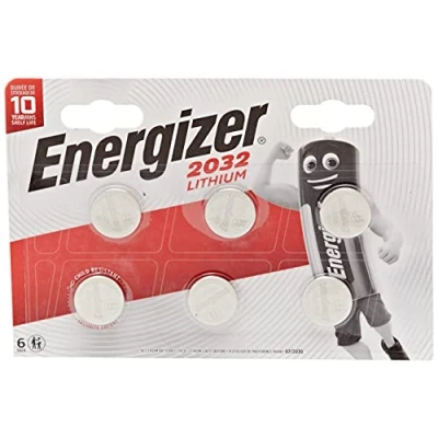 Afbeelding van Energizer Batterij Knoopcel Lithium 3v Cr2032 6 Stuks