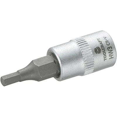 Afbeelding van TOOLCRAFT 816068 Inbus Dopsleutel bitinzet 3 mm 1/4 (6.3 mm)