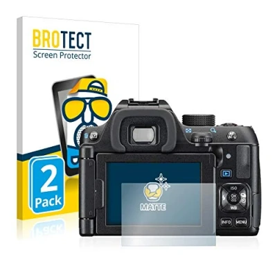 Afbeelding van BROTECT (2 Stuks) Antireflecterende Beschermfolie voor Pentax K 70 Anti Glare Screen Protector, Mat, Ontspiegelend