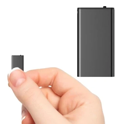 Afbeelding van mini dicteerapparaat, 16 GB audiorecorder met ruisonderdrukking, opnameapparaat wisfunctie, digitaal digitale voice recorder, audio recorder voor vergaderingen, interviews en