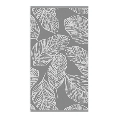 Afbeelding van Fusion Badkamer Matteo 100% Katoen Jacquard Handdoek 50 x 90cm in Grijs