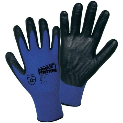 Afbeelding van L+D worky Nylon Super Grip Nitrile 1165 11 Werkhandschoen Maat (handschoen): 11, XXL EN 388 Cat II 1 paar