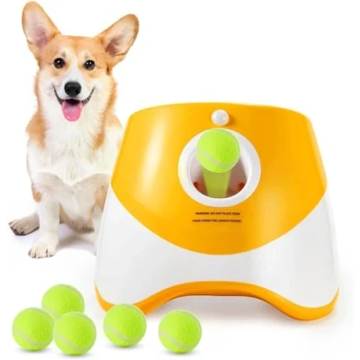 Afbeelding van Automatische Ball Launcher Dog Thrower Machine Hyper Fetch Met 6 Ballen (Size : D)
