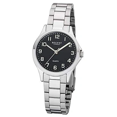 Afbeelding van REGENT Dames analoog kwartshorloge met roestvrij stalen armband 12220989, zilver,