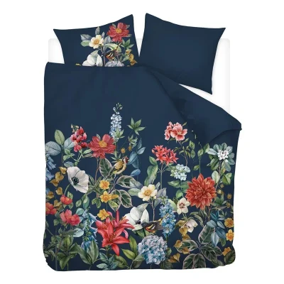 Afbeelding van Snoozing Floran Dekbedovertrek Tweepersoons 200x200/220 cm Blauw