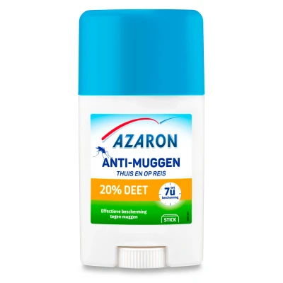 Afbeelding van 2x Azaron Anti Muggenstick 20% DEET 50 ml