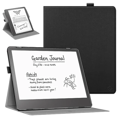 Afbeelding van FINTIE Slim hoesje voor Kindle Scribe (2022 uitgebracht) 10,2 inch tablet 360 graden roterende beschermhoes met automatische slaap/wakker, (zwart)