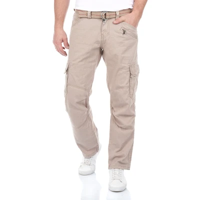 Afbeelding van Timezone Benito Cargobroek, Heren, Maat: 31x32, Stone beige