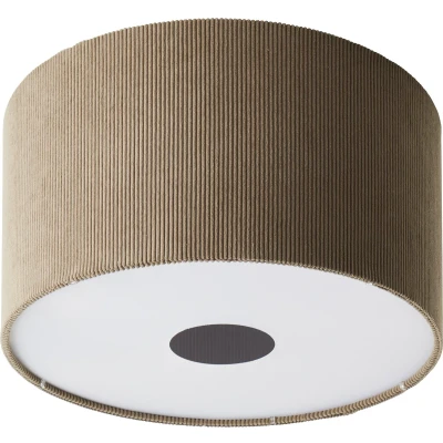 Afbeelding van Brilliant Tony Plafondlamp E27 max 1x25W Ribstof Grijs 45CM