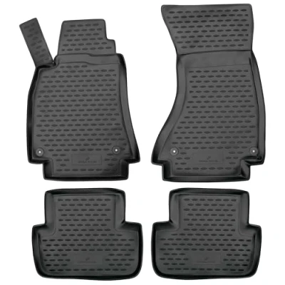 Afbeelding van rubber vloermatten compatibel met Audi A4 08/2007 12/2015, Avant 11/2007 09/2016, Allroad 04/2009 05/2016, auto