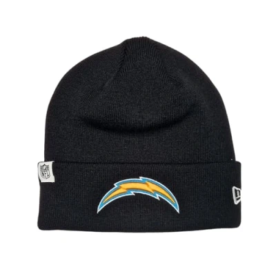 Afbeelding van New Era Los Angeles Chargers NFL Loop Label Knit Zwart Beanie Muts