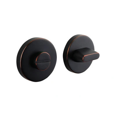 Afbeelding van Lavuzo WC sluiting Rozet Rond Zwart/Brons Per set