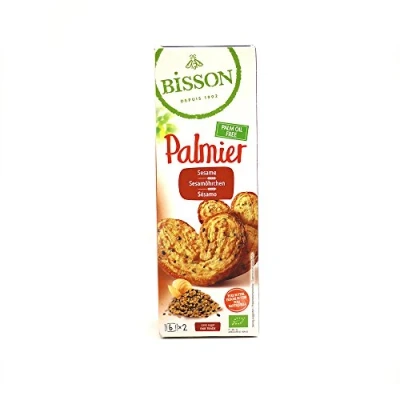 Afbeelding van Bisson Palmier bladerdeegkoekjes sesam 100 g