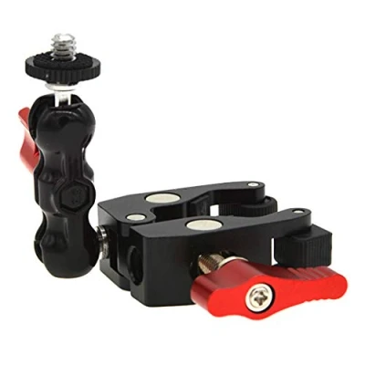 Afbeelding van Ball Head Super Clamp Mount Arm w/1/4&quot; 20 &amp; 3/8&quot; 16 Draad voor Camera